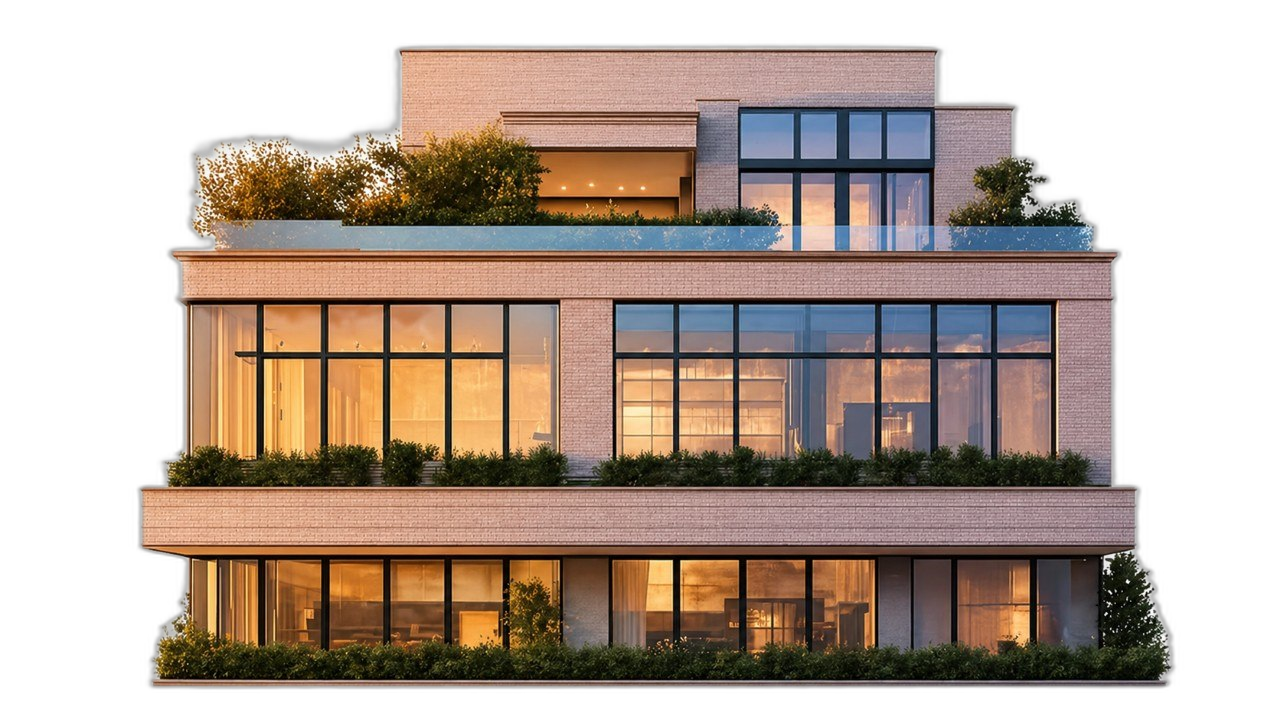 Modern penthouse villa